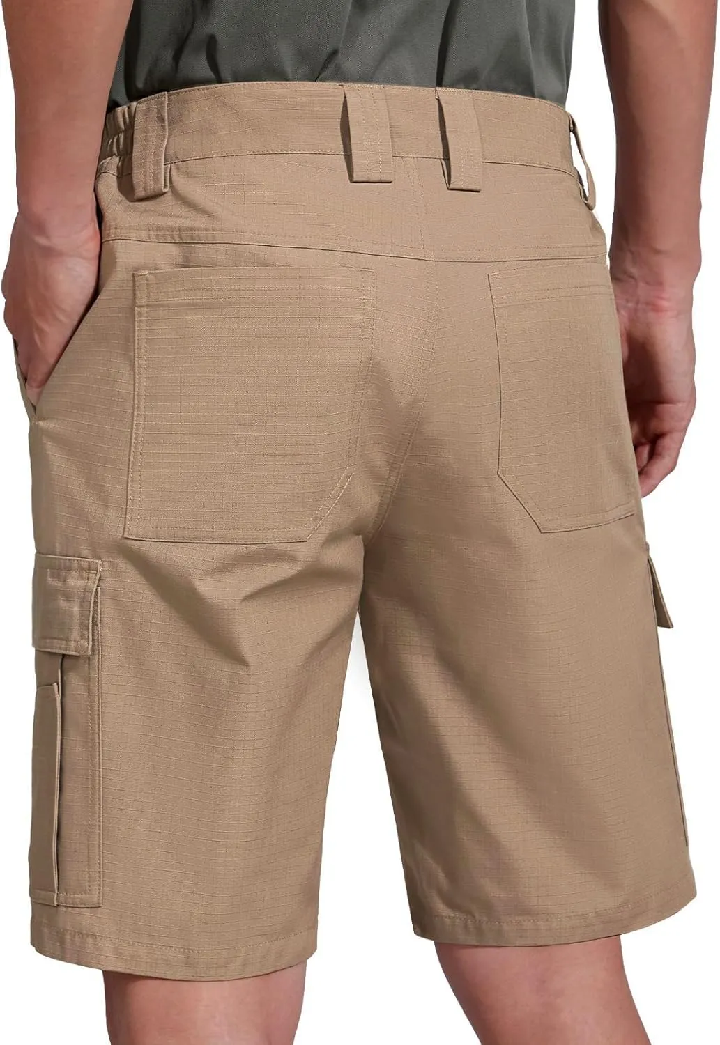 FREE SOLDIER Men's Hiking Cargo Shorts Water Resistant Quick Dry Lightweight Shorts for Hiking Cargo Casual with 10 Pockets