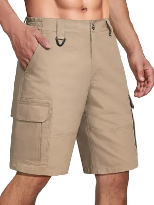 FREE SOLDIER Men's Hiking Cargo Shorts Water Resistant Quick Dry Lightweight Shorts for Hiking Cargo Casual with 10 Pockets