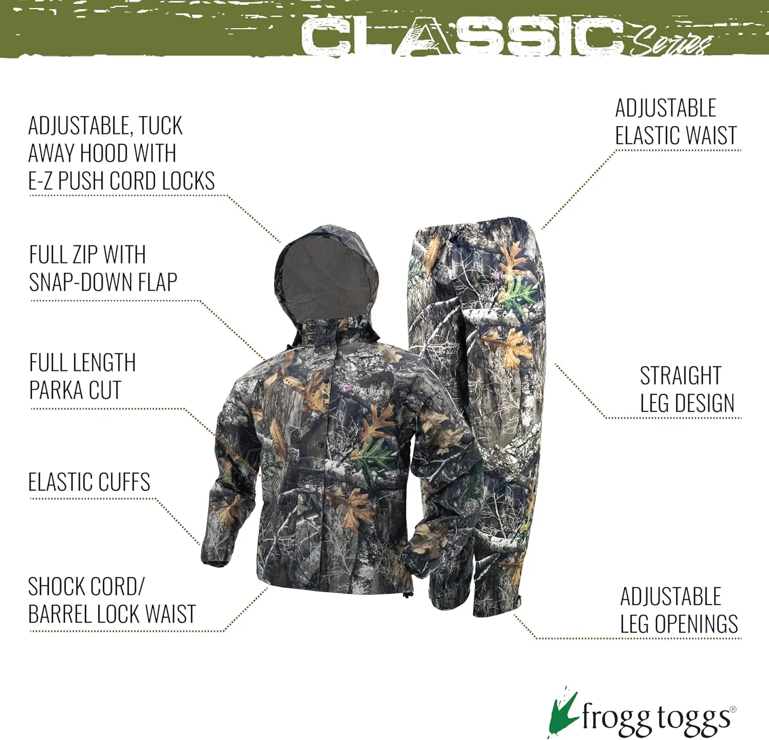 FROGG TOGGS Women's Classic All-Purpose 2-Layer Waterproof Breathable Rain Suit