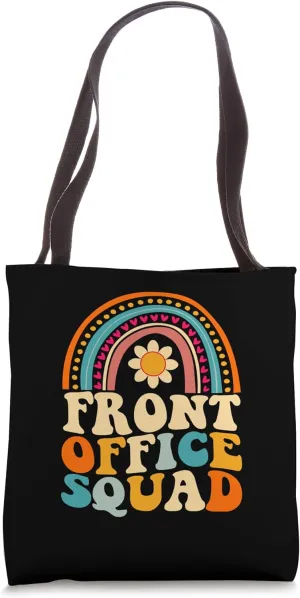 Front Office Squad Team Groovy For Administrative Assistants Tote Bag