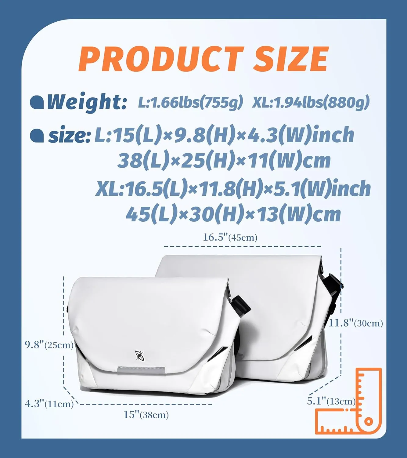 FSD.WG Men Messenger Bag Laptop Bag Shoulder Bag Large Capacity Computer Casual Bag for Work College Travel big size