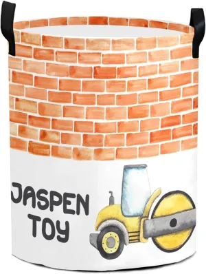 Funny Cartoon Roller Truck Personalized Laundry Basket Laundry Hamper Clothes Bag Collapsible Tall with Handles,Waterproof,Storage Baskets for Bathroom College Dorm Family Essentials