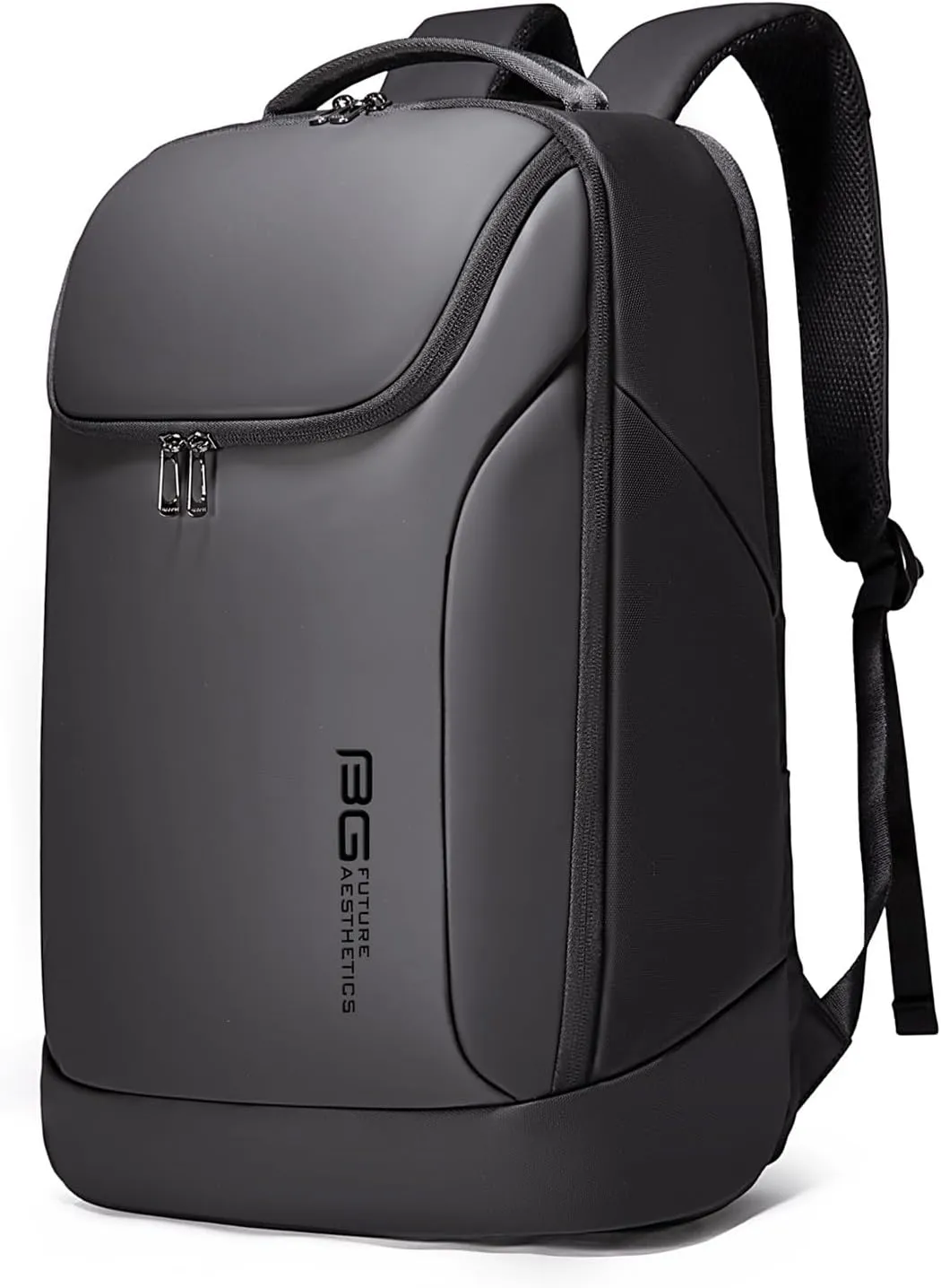 FUTURE AESTHETICS Business Smart Backpack Waterproof for women,men,Fight Approved Durable Backpack suitable as overnight and travel backpack (Black)