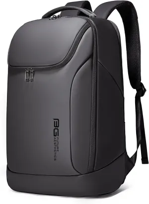 FUTURE AESTHETICS Business Smart Backpack Waterproof for women,men,Fight Approved Durable Backpack suitable as overnight and travel backpack (Black)