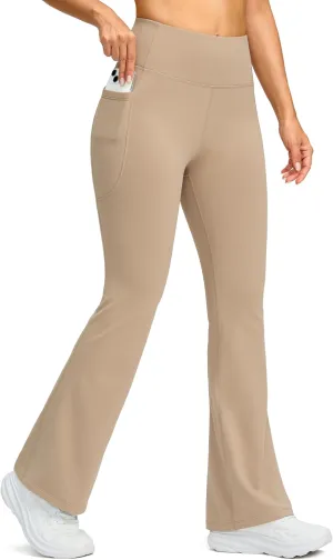 G Gradual Women's Fleece Lined Pants High Waist Winter Thermal Warm Flare Leggings Hiking Yoga Pants Women with Pockets