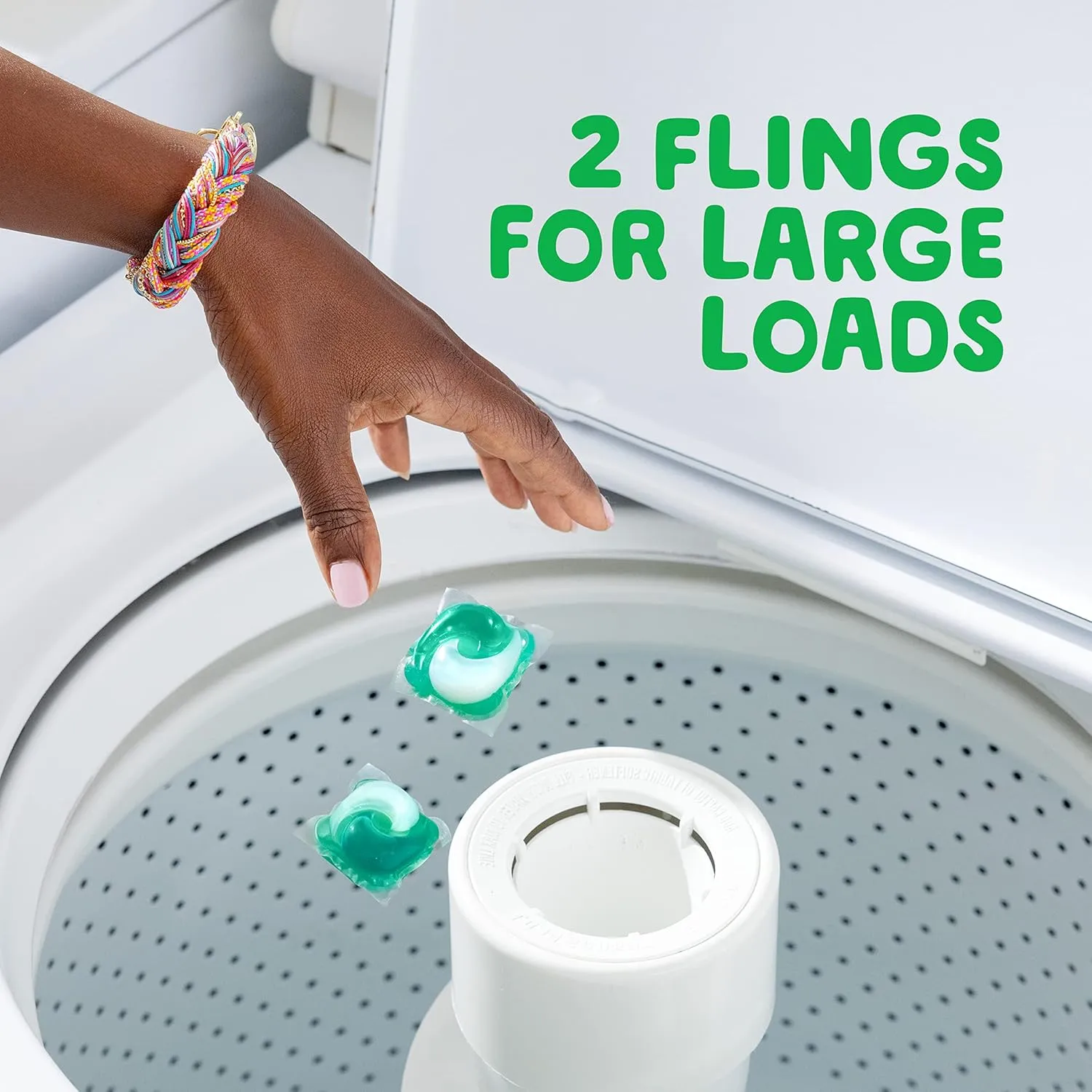 Gain flings Laundry Detergent Soap Pacs HE Compatible 112 ct Long Lasting Scent Original Scent