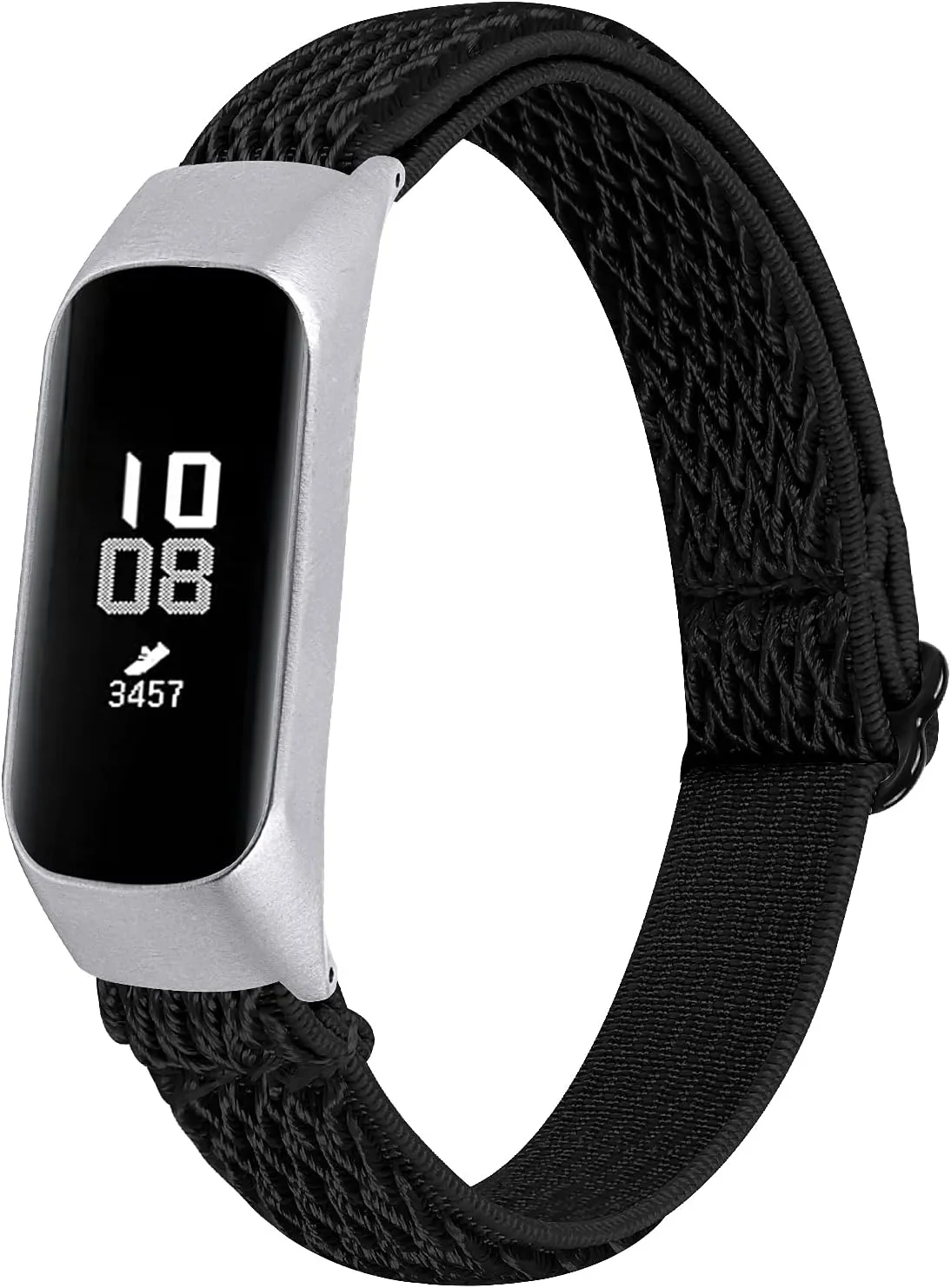 Galaxy Fit E Bracelet, 5.3"-8.3" Adjustable Watch Strap Soft Breathable Elastic Replacement Band with Metal Frame Compatible for Samsung Galaxy Fit E SM-R375 Smart Watch (Y06)