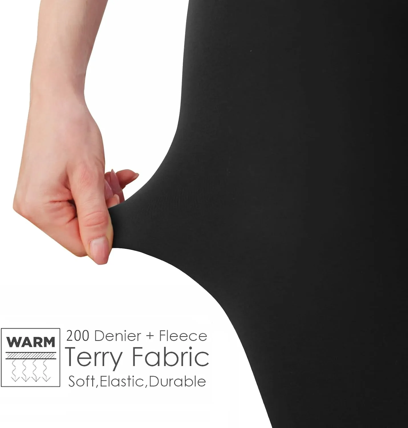 G&Y Fleece Lined Tights for Women -200D Therma Leggings Opaque Warm Winter Pantyhose