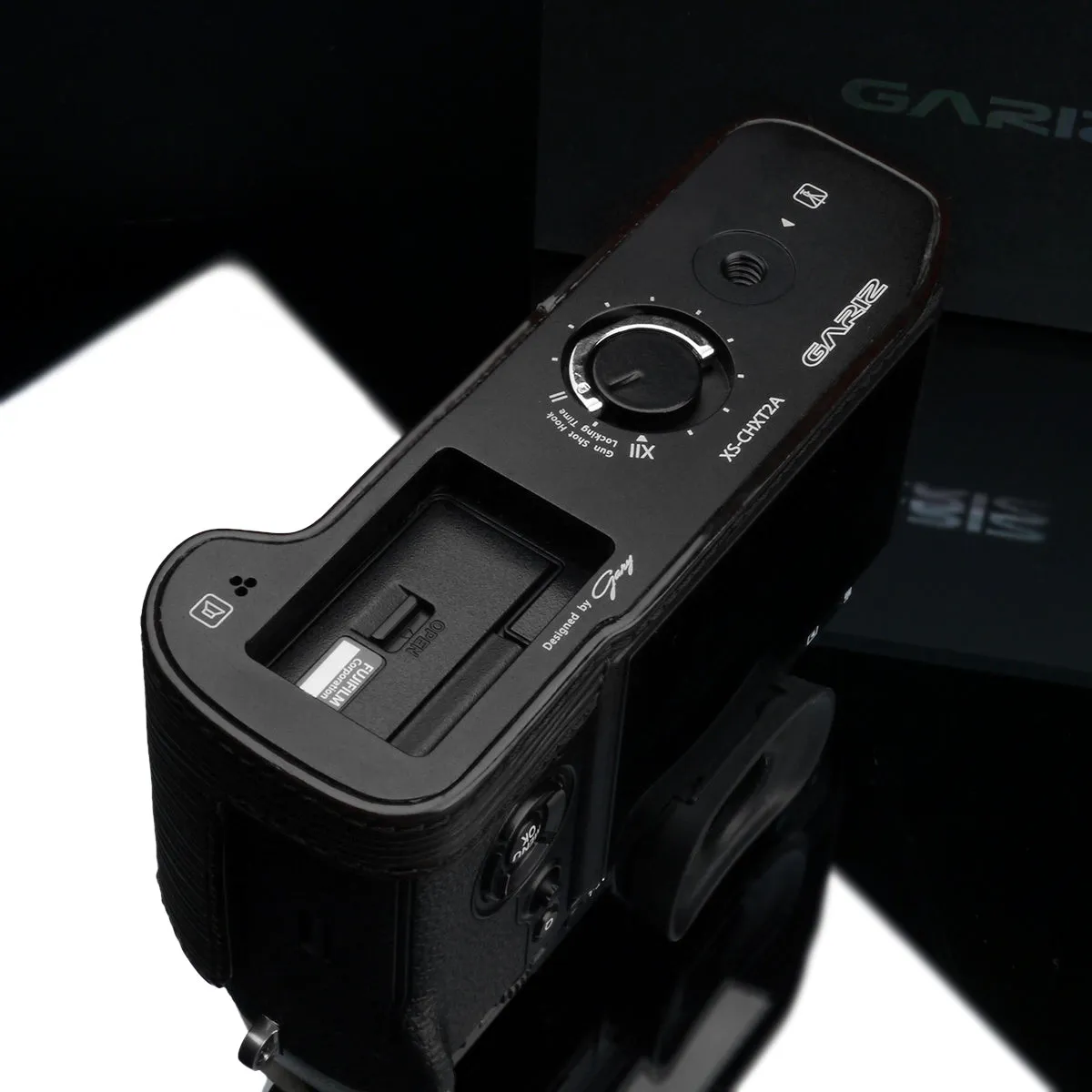 Gariz BL-XT2ABK Leather Camera Half Case Black for Fujifilm Fuji X-T2 / X-T3