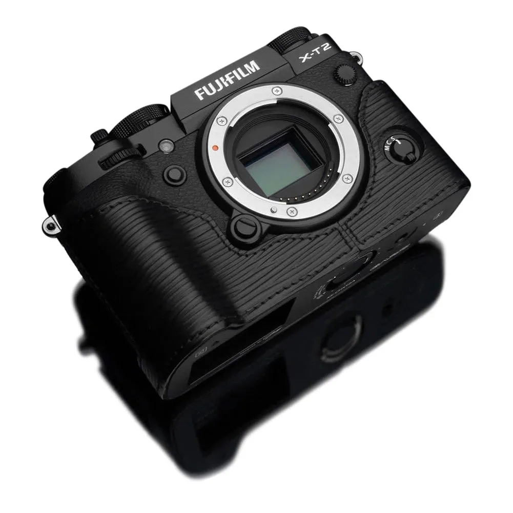 Gariz BL-XT2ABK Leather Camera Half Case Black for Fujifilm Fuji X-T2 / X-T3