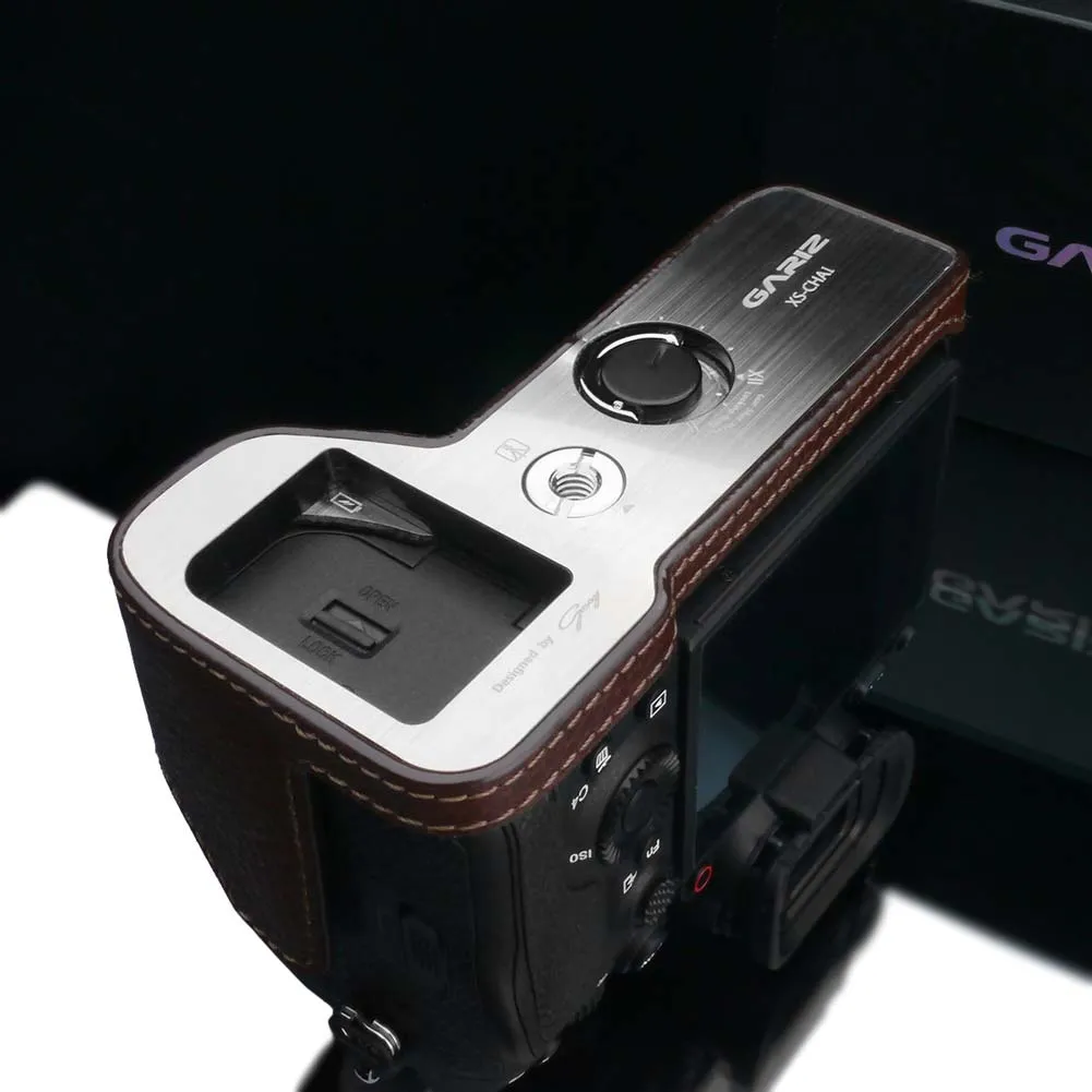 Gariz Brown XS-CHA1BR Genuine Leather Half Case For Sony A1