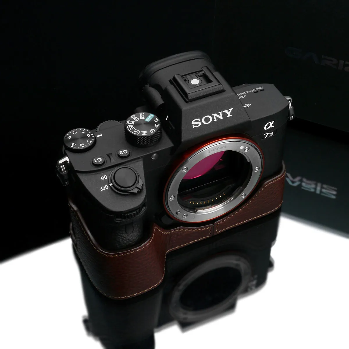 Gariz Brown XS-CHA7M3BRO Genuine Leather Half Case for Sony A7RIII/Sony A7III