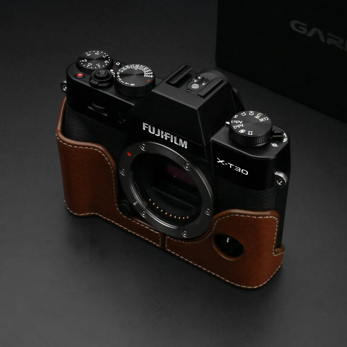 Gariz Camel Leather Camera Half Case XS-CHXT30CM for Fuji Fujifilm X-T10 X-T20 X-T30