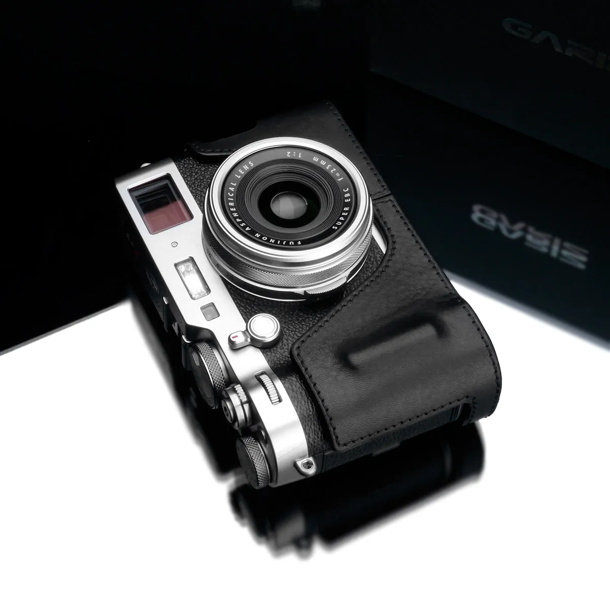 Gariz HG-X100FBK Black Leather Camera Half Case for Fujifilm Fuji X100F
