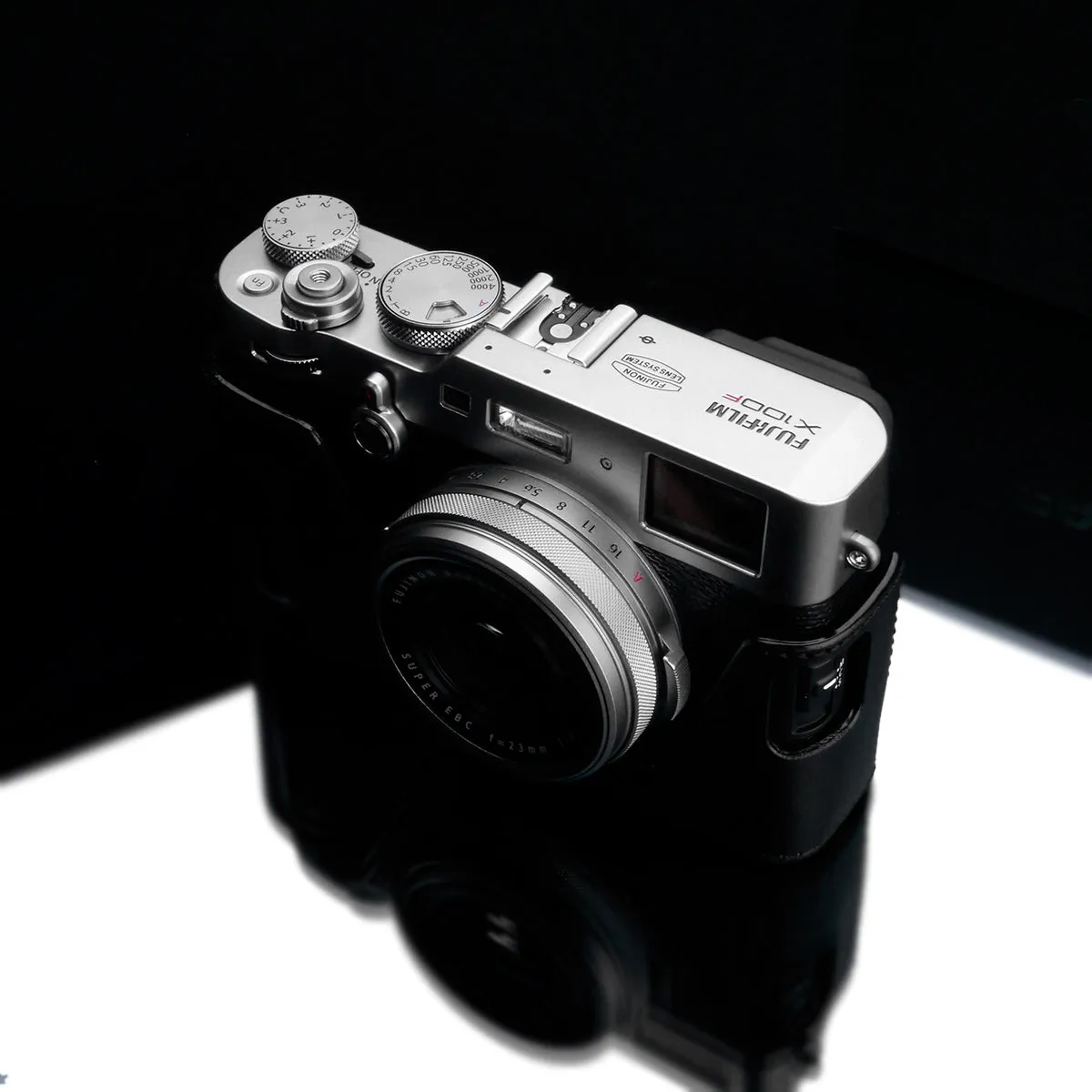 Gariz HG-X100FBK Black Leather Camera Half Case for Fujifilm Fuji X100F
