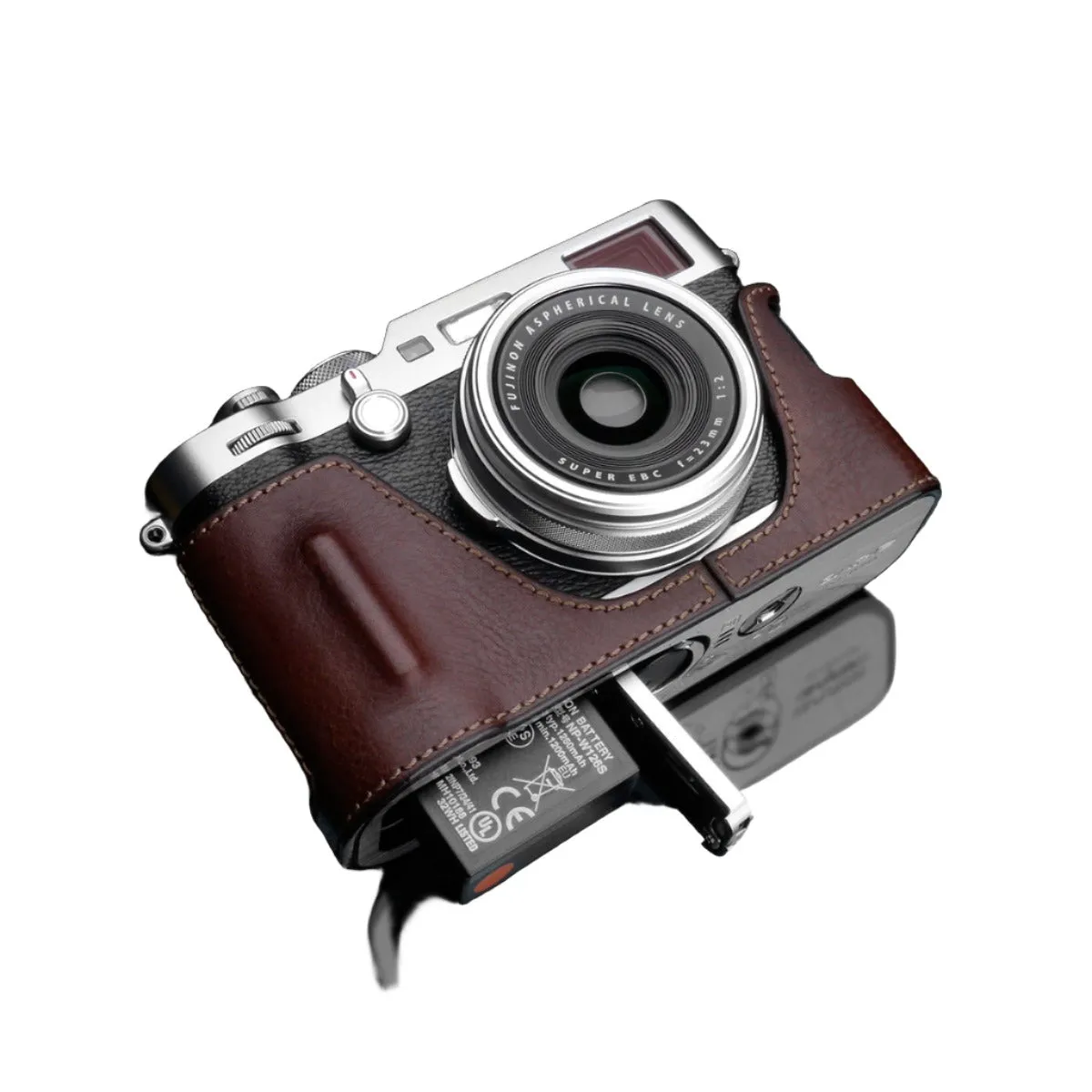 Gariz HG-X100FBR Brown Leather Camera Half Case for Fujifilm Fuji X100F