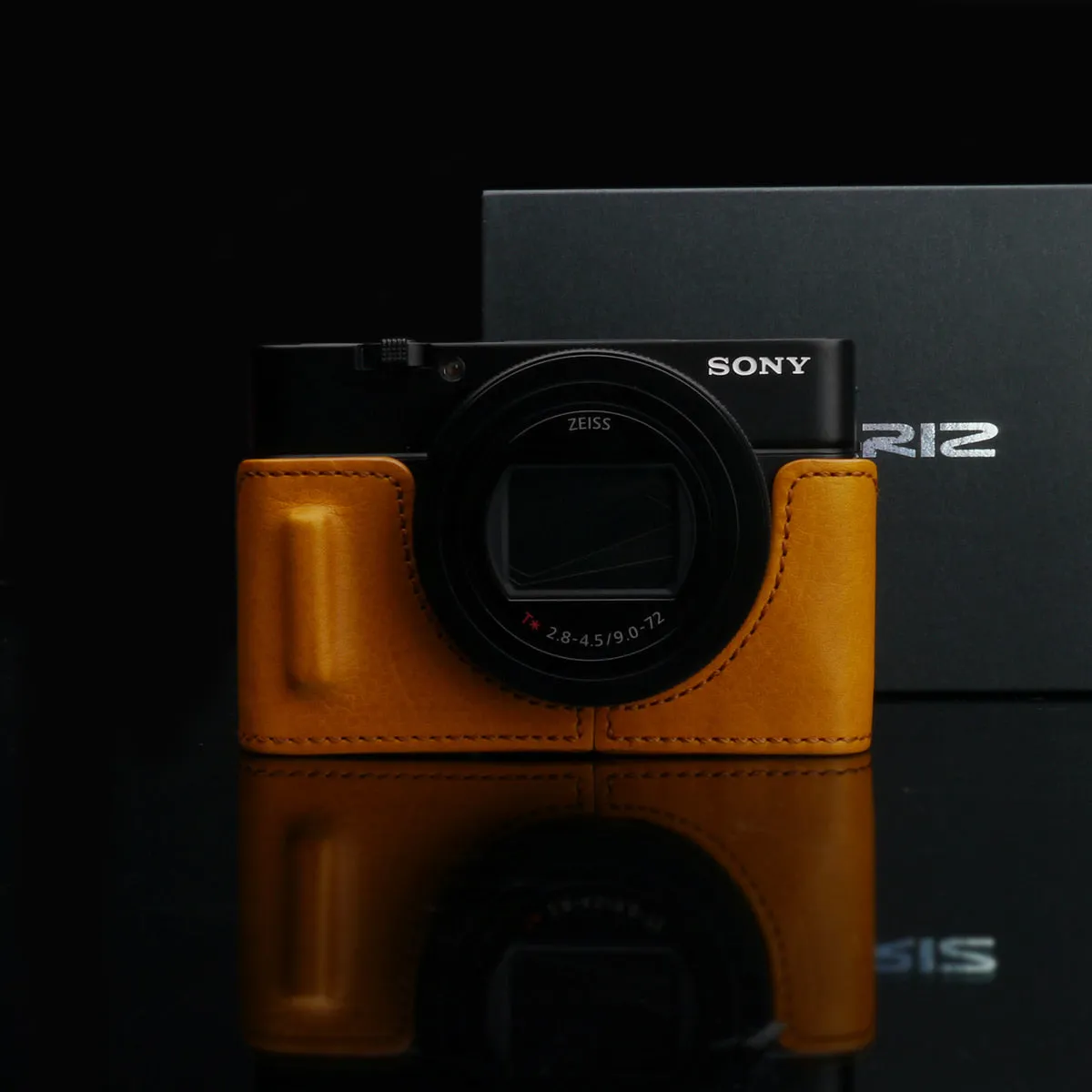 Gariz Mustard HG-RX100M7MT Leather Camera Half Case for Sony RX100M7/RX100M6