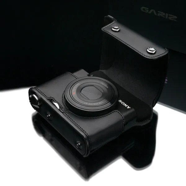 Gariz XA-CCRX100IIBK2 Black Leather Camera Cover for Sony RX100II