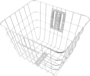 Garneck Bike Rear Basket Durable Multi Use Storage Holder for Bicycles Sturdy Load Bearing Capacity Easy Installation for Carrying Vegetables and Groceries