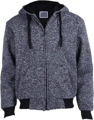 Gary Com Heavyweight Sherpa Hoodies for Men, Thick Fleece Lined Full Zip Up Winter Warm Sweatshirts Work Jackets