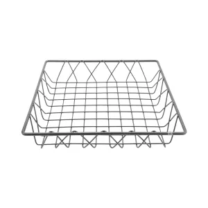 G.E.T. IR-911 12" Square Wire Basket, 2" Deep, IRON POWDER COATED