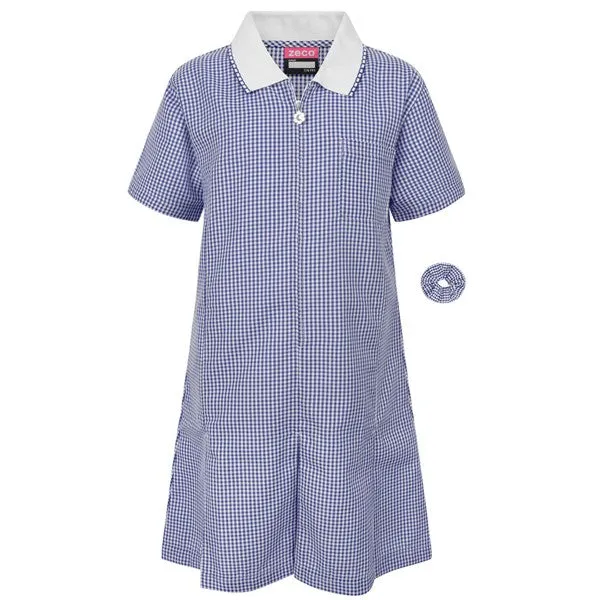 Gingham Dress Navy