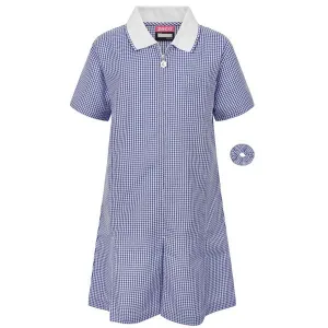 Gingham Dress Navy