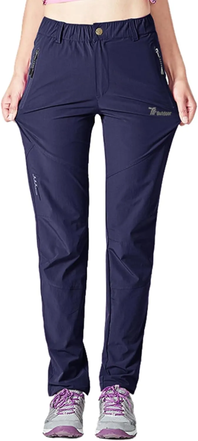 Gopune Women's Outdoor Hiking Pants Lightweight Quick Dry Water Resistant Mountain Trouser