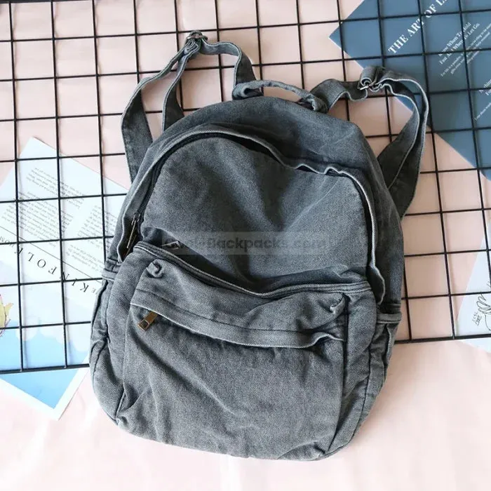 Gray middle school backpack
