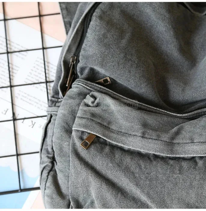 Gray middle school backpack