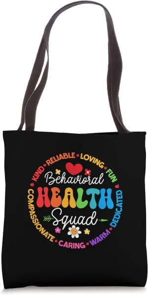 Groovy Behavioral Health Squad Specialist Behavior Analyst Tote Bag