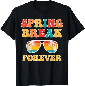 Groovy Retro Spring Break Forever Family Beach Vacations T-Shirt