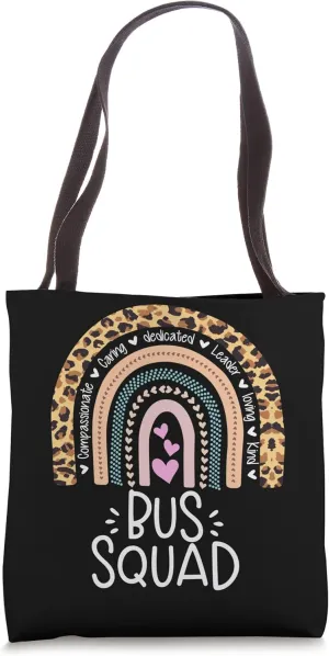 Group Matching Bus Squad Back to School For Driver Aide Team Tote Bag