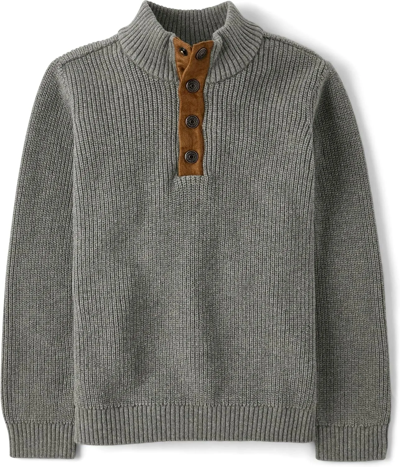 Gymboree Boys' and Toddler Quarter Button Pullover Sweater