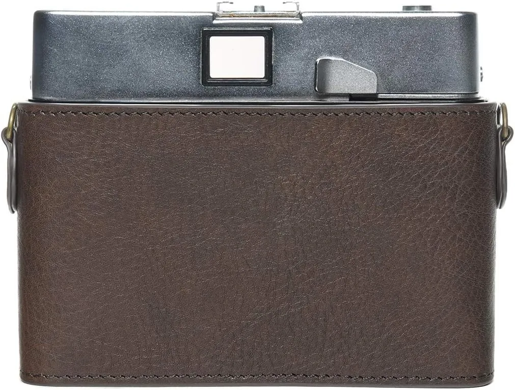 Handmade Genuine Real Leather Half Camera Case Bag Cover for ZEISS IKON Symbolica Film Camera Coffee Color