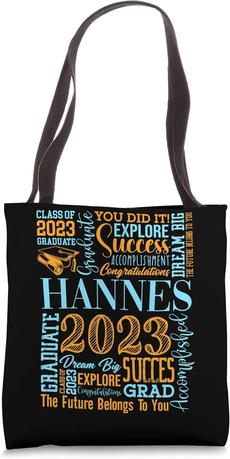 Hannes Class Of 2023 Graduate Diploma Accomplishment Tote Bag