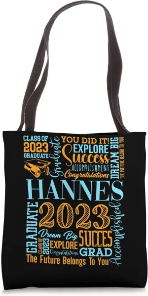 Hannes Class Of 2023 Graduate Diploma Accomplishment Tote Bag