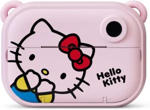 Hello Kitty Instant Print Kids Digital Camera & Video Camcorder with Selfie Camera by Kidamento, Scavenger Hunt Momento Book, 32GB Memory Card - Model P Hello Kitty