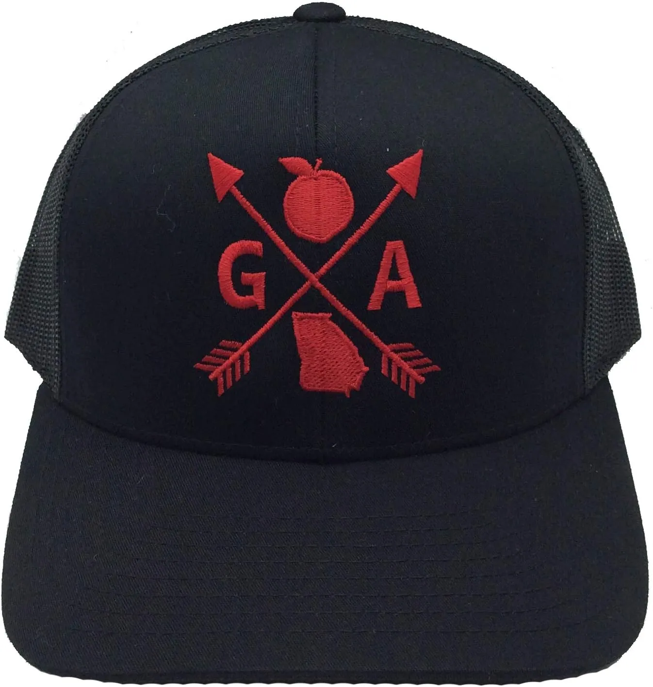 Heritage Pride Embroidered Georgia Peach State Arrow Snapback Hat