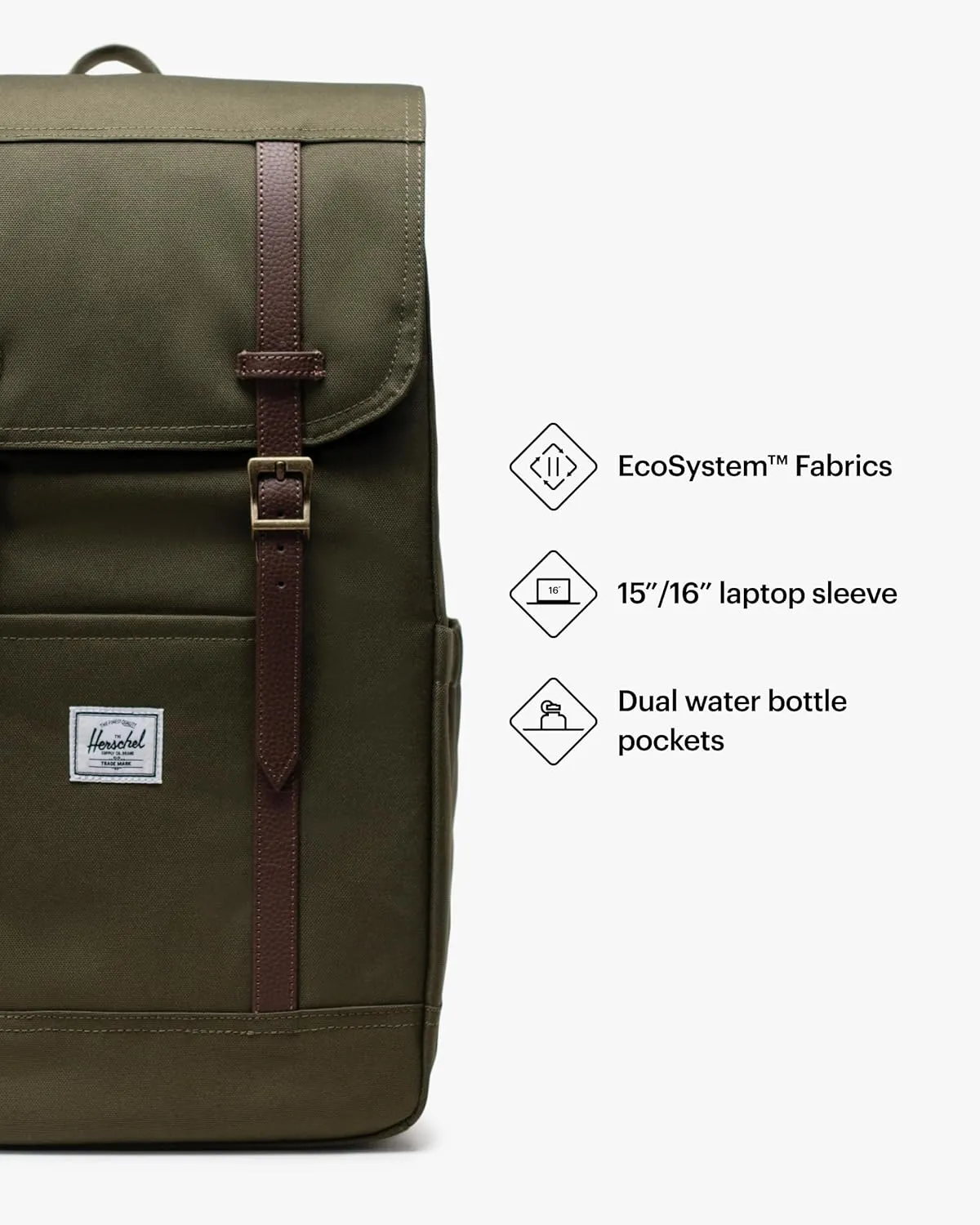 Herschel Supply Co. Retreat Backpack, Ash Rose, Standard-23L