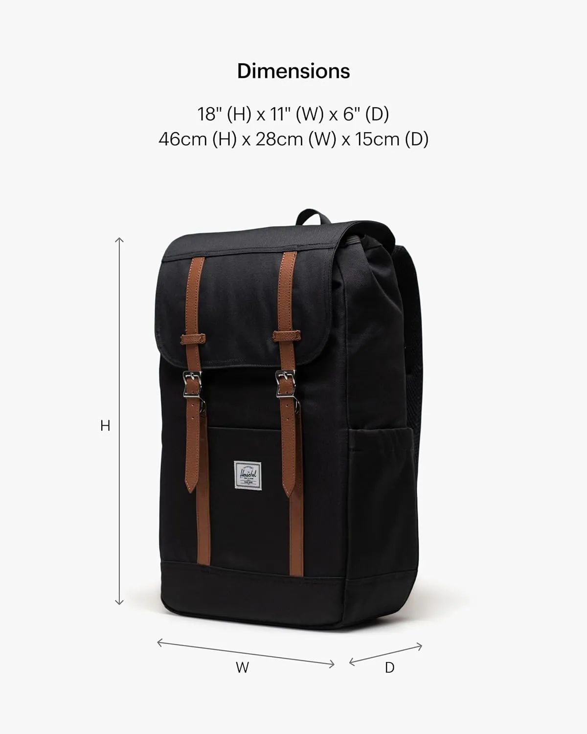 Herschel Supply Co. Retreat Backpack, Black, Standard-23L