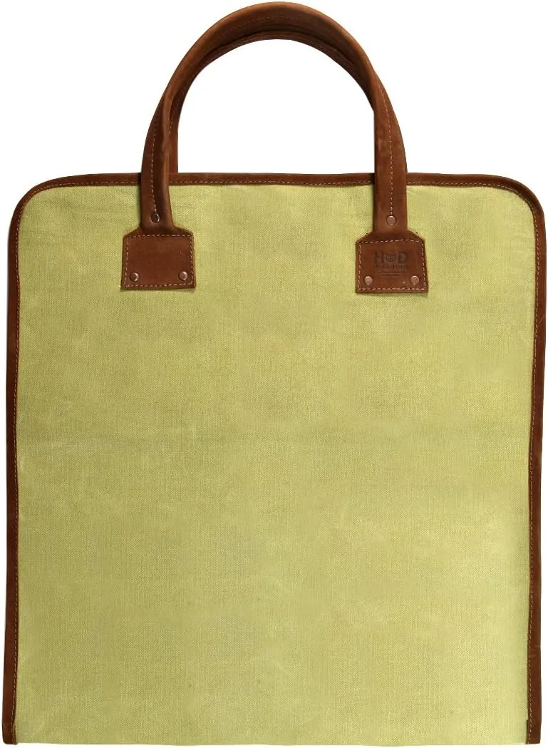 Hide & Drink, Waterproof Waxed Canvas Firewood Bag Handmade (Swayze Suede)