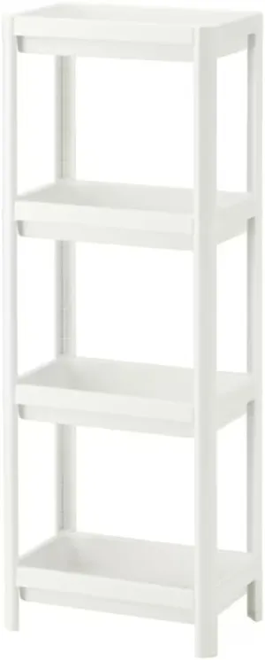 HIEEY 4 Tier Bathroom Shelf,Bathroom Rack, Shelves Organizer, for Bathroom Laundry Pantry Kitchen Narrow Places