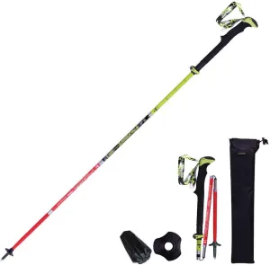 Hiking Poles 7001 Super-Hard Aluminum, Carbon Fiber Trekking Poles Lightweight Collapsible Folding Walking Sticks Included A Mud Baskets, Foot Cover, Carry Bag