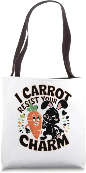I Carrot Resist Your Charm Easter Day Egg Chocolate Hunting Tote Bag