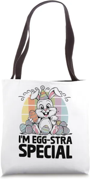 I'm Egg Stra Special Easter Day Egg Chocolate Hunting Tote Bag