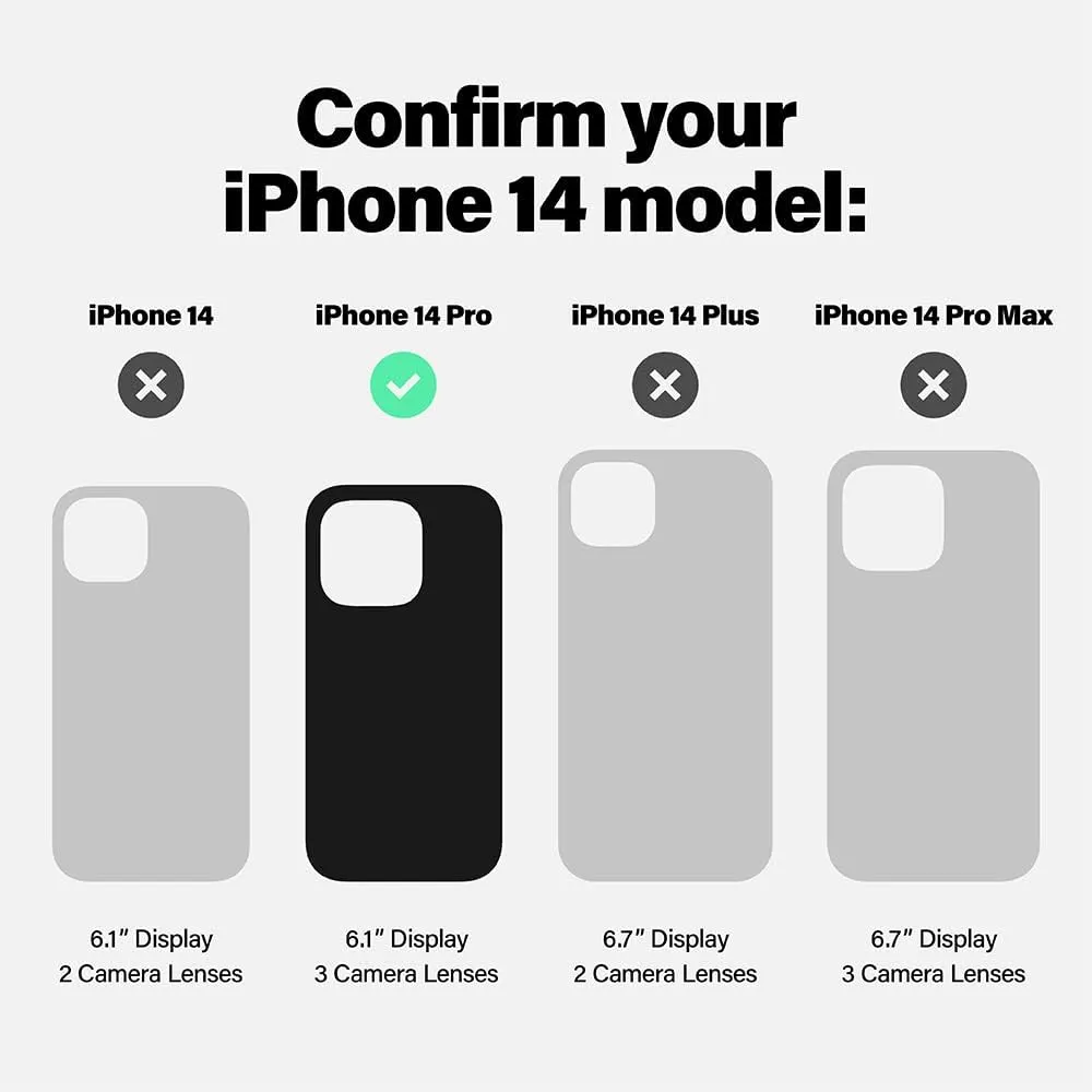 Incipio Duo Series Case for iPhone 14 Pro, 12-Ft. (3.7m) Drop Defense - Tradewinds Gray/Blue Bell (IPH-2033-TGBB)