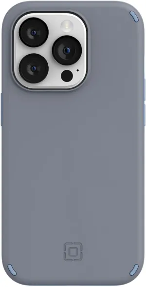 Incipio Duo Series Case for iPhone 14 Pro, 12-Ft. (3.7m) Drop Defense - Tradewinds Gray/Blue Bell (IPH-2033-TGBB)