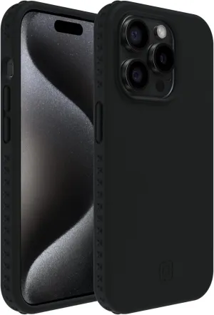 Incipio Grip Phone Case for iPhone 15 Pro - Apple iPhone Case with 14ft Drop Protection   Multi-Directional X-Grips to Prevent Slippage - 5G   MagSafe Compatible (Black)