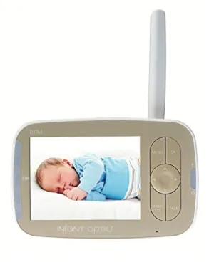 Infant Optics DXR8 v1.80 StandAlone Monitor Unit with 2X Micro-USB Power Cables Without Camera Unit MicroUSB Adapter and Battery, White